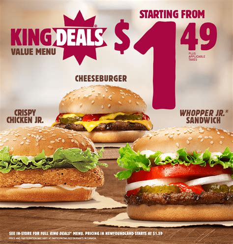 Get access to exclusive coupons. . Burger king deals near me